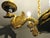 Traditional French Napoleon Empire Style Brass Chandelier with Swans and Green Glass Lampshades, 1970s For Sale - Image 3 of 18