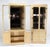 Pair John Stuart White Wash Beveled Glass MidCentury Modern Tall Display Cabinet For Sale - Image 10 of 10