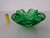 Murano glass bowl or ashtray from the 1960s, made of green glass. I have official proof of authenticity such as vintage...