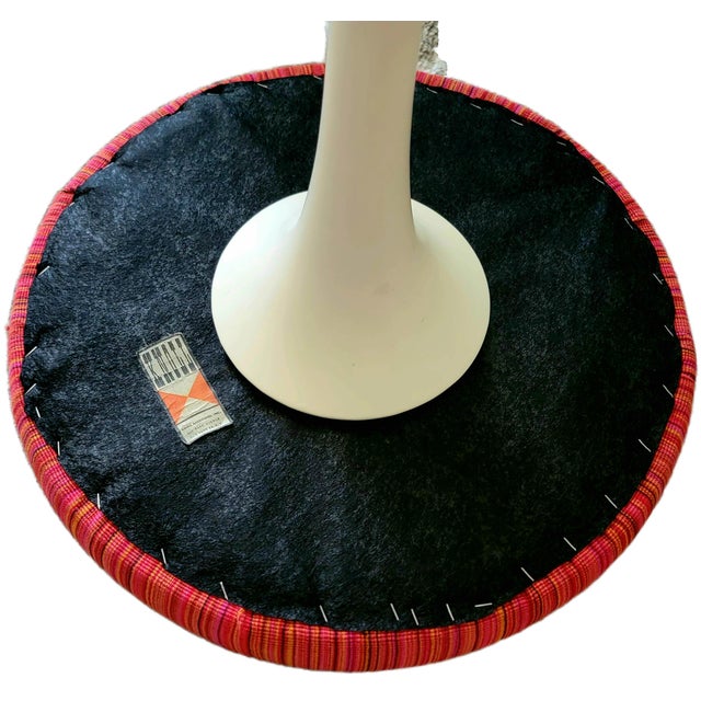 Red 1950s Magnificent Set of Four Original Eero Saarinen Knoll Tulip Swivel Stools Professionally Restored With Knoll / Maharam Fabric For Sale - Image 8 of 14