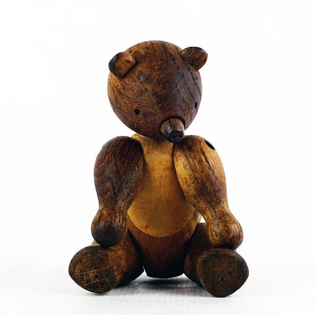 This Scandinavian Original vintage genuine Kay Bojesen wooden articulated Bear toy was designed and produced by Kay...