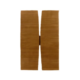 Tobacco Modern Rectangular Rug by Tapis Studio for Hommés Studio For Sale