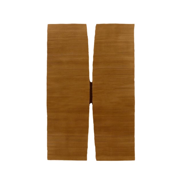 Tobacco Modern Rectangular Rug by Tapis Studio for Hommés Studio For Sale