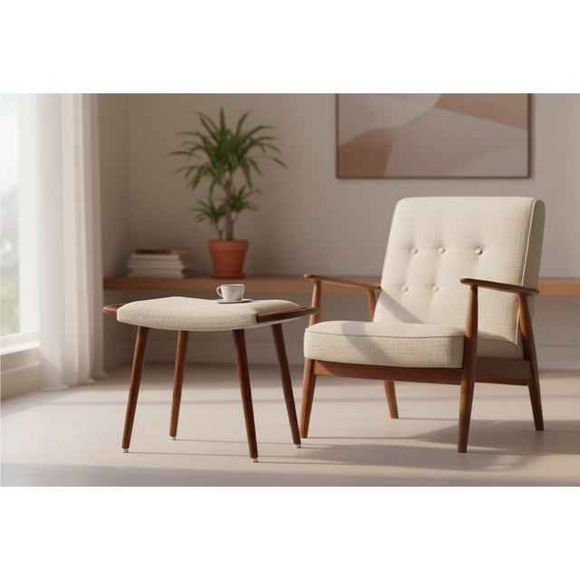 Danish Teak Stool with Shaped Handles, 1960s For Sale - Image 9 of 10