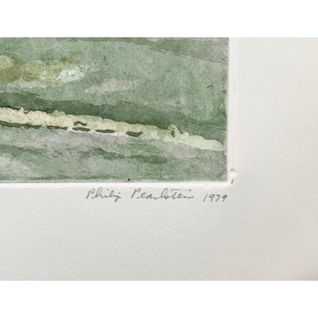 Philip Pearlstein, Large American Modern Stonehenge Landscape Aquatint Etching Philip Pearlstein, 1979 For Sale - Image 4 of 5