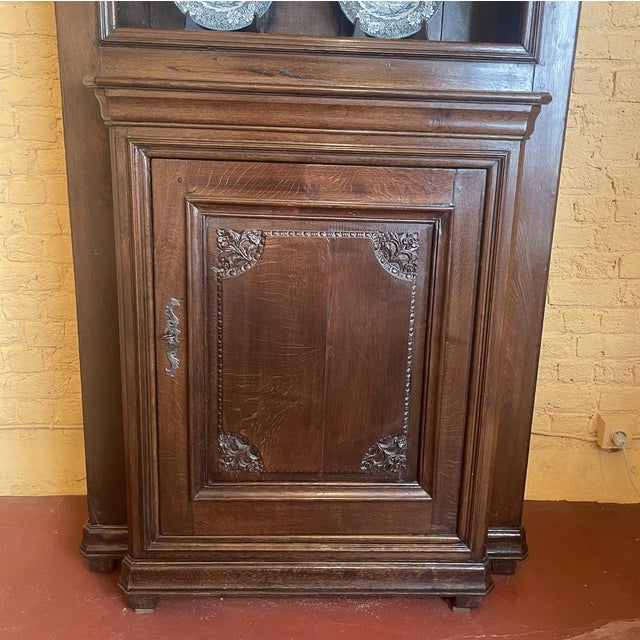 Vintage 18th Century Oak Cabinet For Sale - Image 3 of 10