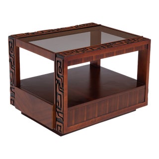 United Furniture Company Illustrata Tiki End Table Pulaski Oceanic Witco Tribal Lane Brutalist For Sale