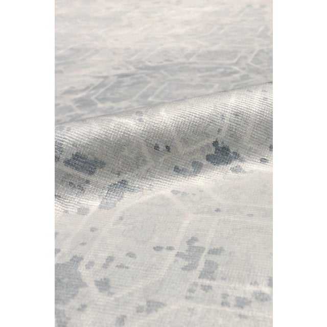 Pasargad Home Beverly Grey Area Rug- 6' 0" X 9' 0" For Sale - Image 4 of 6