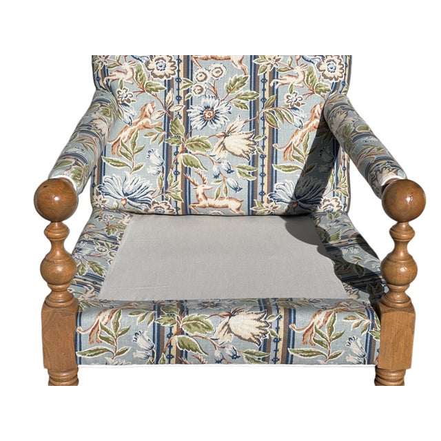 Pair Bradstreet Armchairs in Cowtan & Tout For Sale - Image 12 of 17