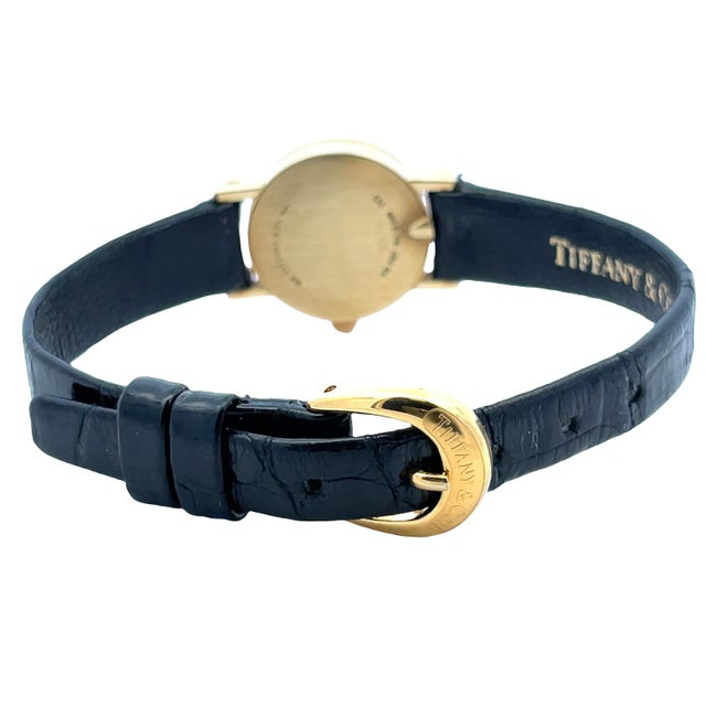 Early 21st Century Tiffany & Co. Atlas Ladies Wristwatch in 18k Yellow Gold - Swiss Quartz For Sale - Image 5 of 8