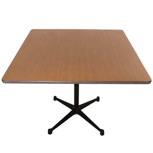 Eames for Herman Miller Cafe Dining Table With FauxWood Grained