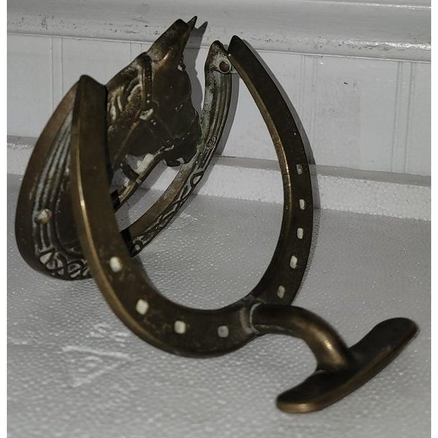 Brass Horse Door Knocker For Sale In Los Angeles - Image 6 of 7