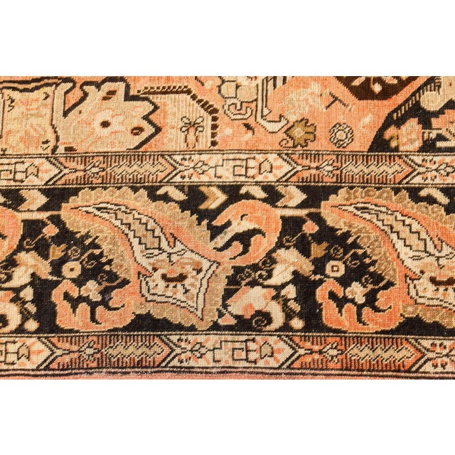 Authentic 1900s Karabagh Bold Design Handmade Wool Rug For Sale In New York - Image 6 of 8