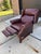 Burgundy 1970s Vintage Lane Acclaim Leather Wingback Chair Recliner For Sale - Image 8 of 13