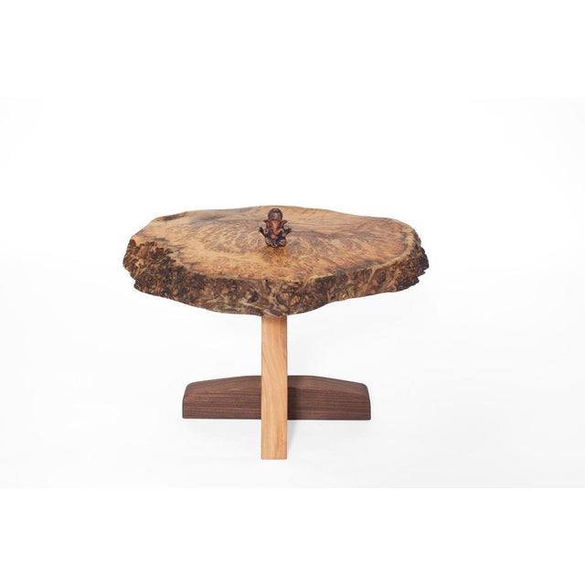 Walnut Signed Table by Jörg Pietschmann For Sale - Image 11 of 17