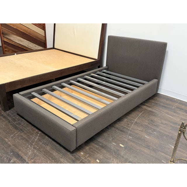 Twin Size Room & Board Wyatt Bed Frame For Sale - Image 12 of 12