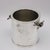 A fine Gucci designed silver plated ice bucket with braided handle details.