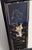 Bring timeless Chinoiserie elegance to your home with this beautifully coordinated pair of vintage Asian black lacquer...