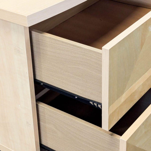 Tan Alf Italia Two Tone Two Drawer Nightstand For Sale - Image 8 of 9