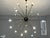 Large Vintage Sputnik Gold Metal Chandelier with Murano Crystals, 1990s For Sale - Image 9 of 14