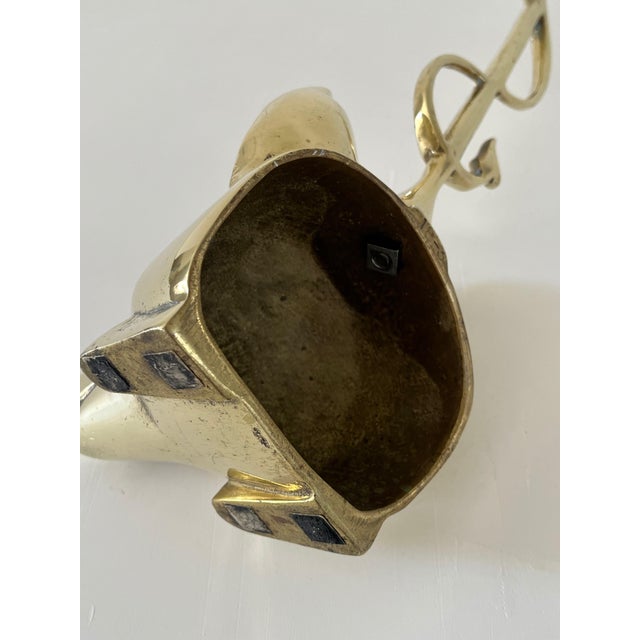 Vintage Brass Fox Head Doorstop For Sale - Image 12 of 12