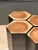 Hexagonal Stools in Two-Tone Suar, Set of 5 For Sale - Image 5 of 18