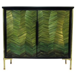 Cusco Sculpted Marquetry Cabinet by Stefan Leo For Sale