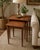 1950s Vintage Mahogany Nesting Tables Gold Inlay Refinished Mid Century Lb Van Server For Sale - Image 5 of 10