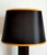 Hollywood Regency Black and Gold Tortoiseshell Lamp, 1980s For Sale - Image 9 of 13