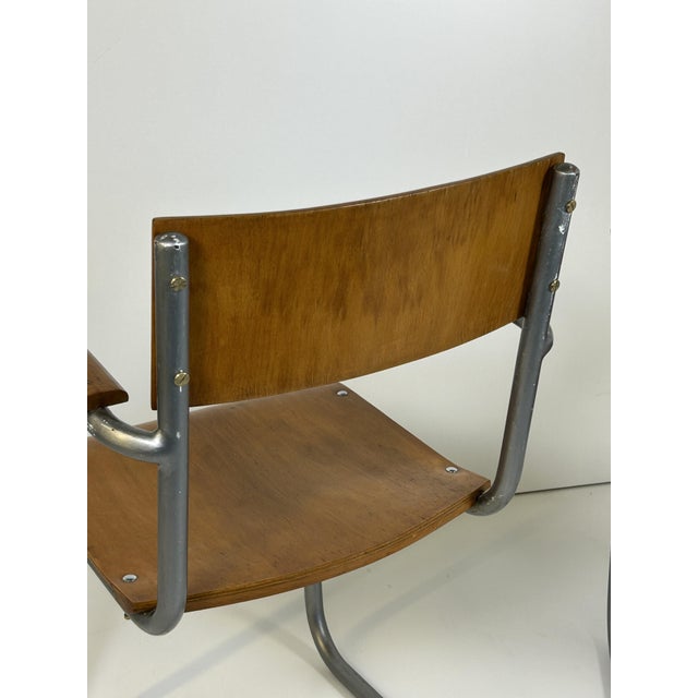 Wood Rationalist Armchairs, 1930s, Set of 2 For Sale - Image 7 of 13