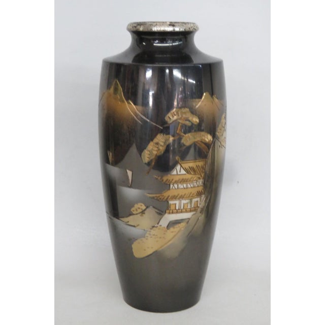 Japanese Japanese Mixed Metal Vessels Set of 4 Chokin Style Decorative Containers 5038b For Sale - Image 3 of 18