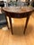 Up for consideration is a beautiful demilune wooden glass top table. This would look lovely on display in your home and it...
