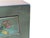 Wood Oriental Distressed Teal Green Flowers Graphic End Table Nightstand For Sale - Image 7 of 8