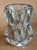 1960s 1960s Brutalist Double Bowl Heavy Crystal Vase Designed for Union Sklo For Sale - Image 5 of 10