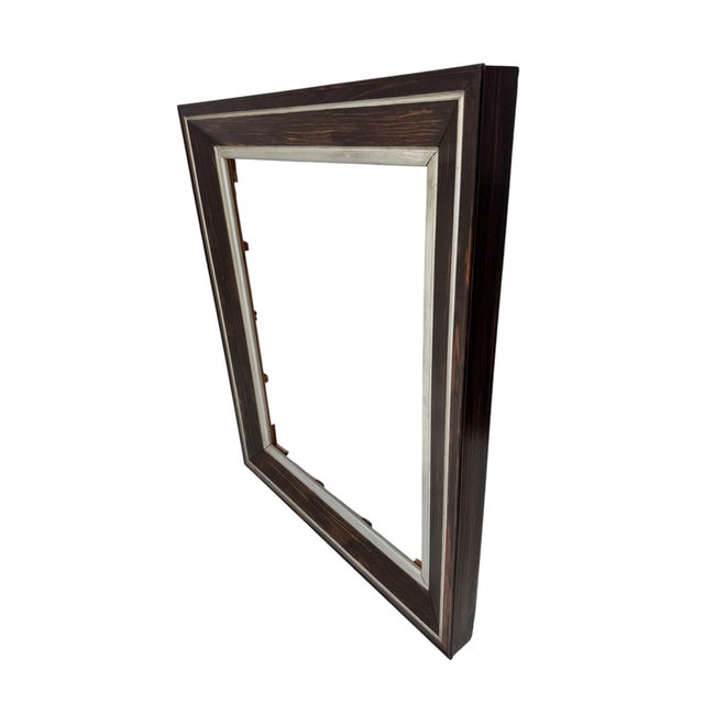 Art Deco Large Macassar Ebony Picture Frame, 1930s For Sale - Image 3 of 9