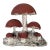 Vintage Brutalist Style Cast Stone Mushroom Garden Sculpture For Sale