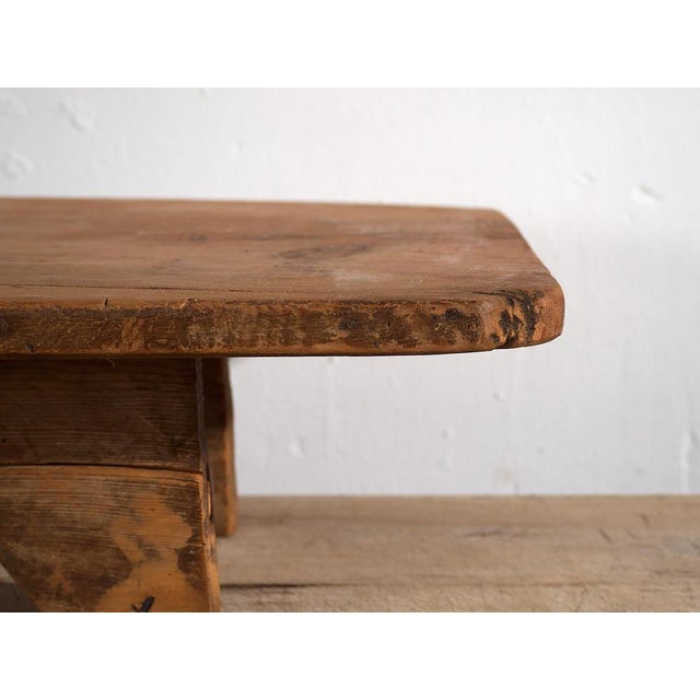 Vintage Low Table in Rustic Style, 1920 For Sale - Image 10 of 13