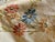 Vintage Cretan Hand Embroidered Cross Stitch Floral Tablecloth Tan- Ecru Autumnal Linen For Sale - Image 12 of 12