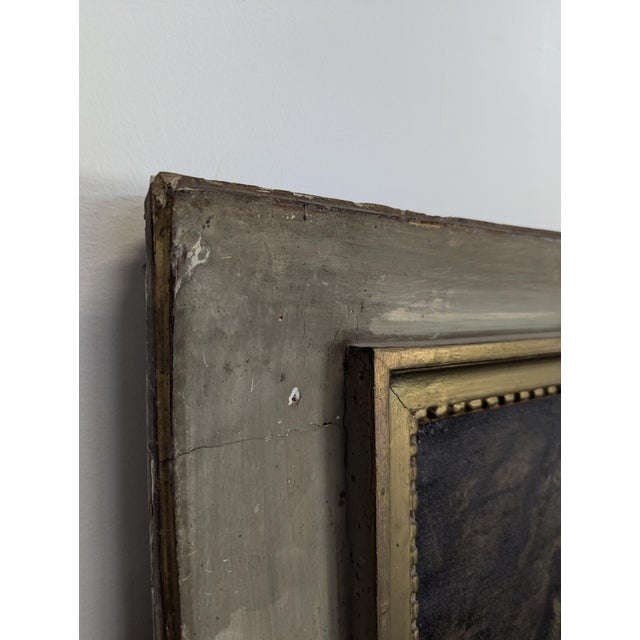 Overmantel Mirror with Scenes of Gallantry Decoration For Sale - Image 3 of 7