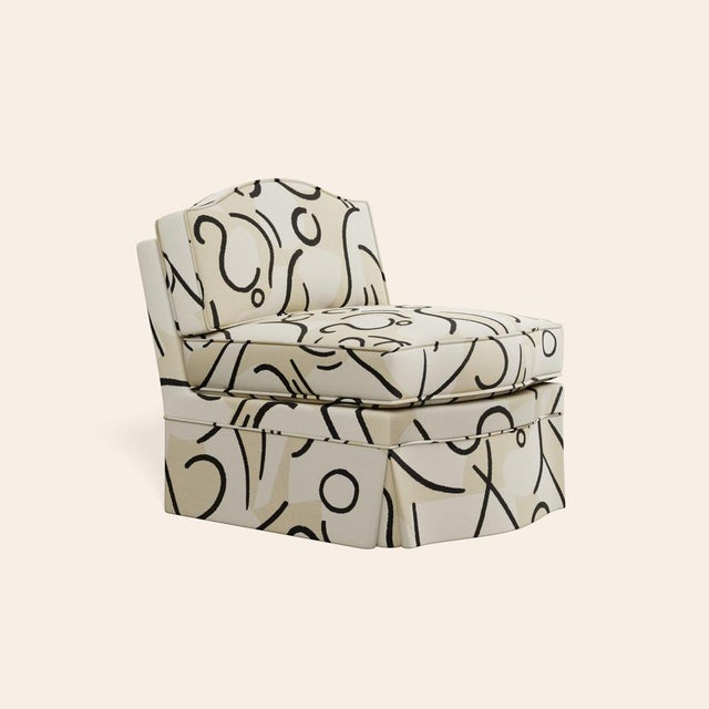 White Coconut Felix Slipper Chair by Ceraudo For Sale - Image 8 of 8