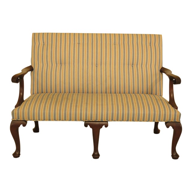 Kittinger Colonial Williamsburg Cw154 Mahogany Settee Chairish