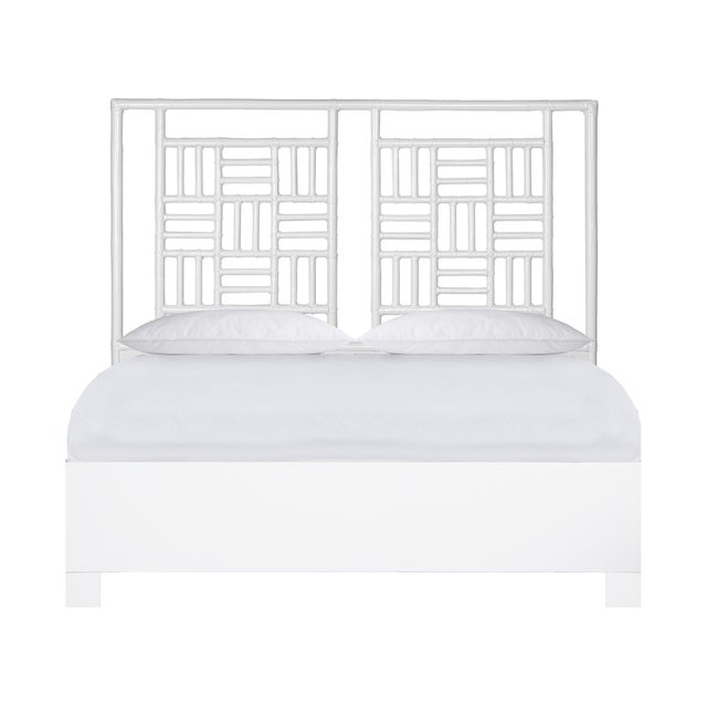 Finn Platform Bed Queen - White For Sale - Image 12 of 12