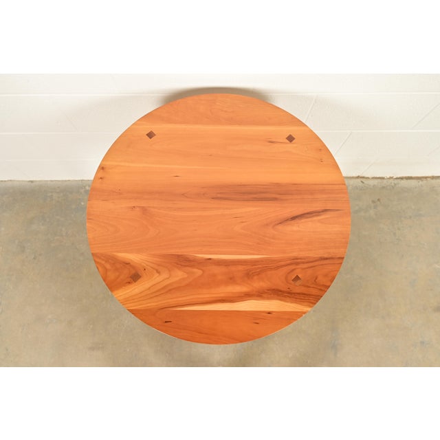 Late 20th Century Harden Furniture Arts and Crafts Shaker Solid Cherry Wood Occasional Side Table or Tea Table For Sale - Image 5 of 11