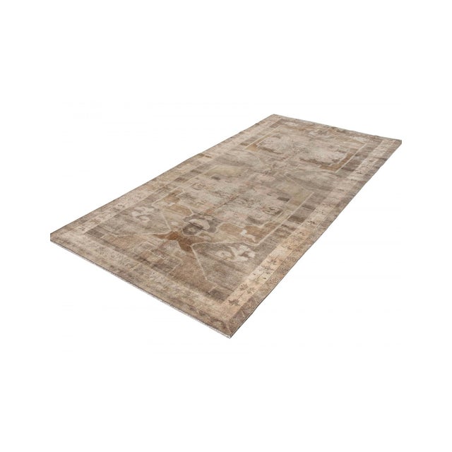 Mid-Century Modern Vintage Washed Out Kars Wool Rug - 5`3" X 11`6" For Sale - Image 3 of 6