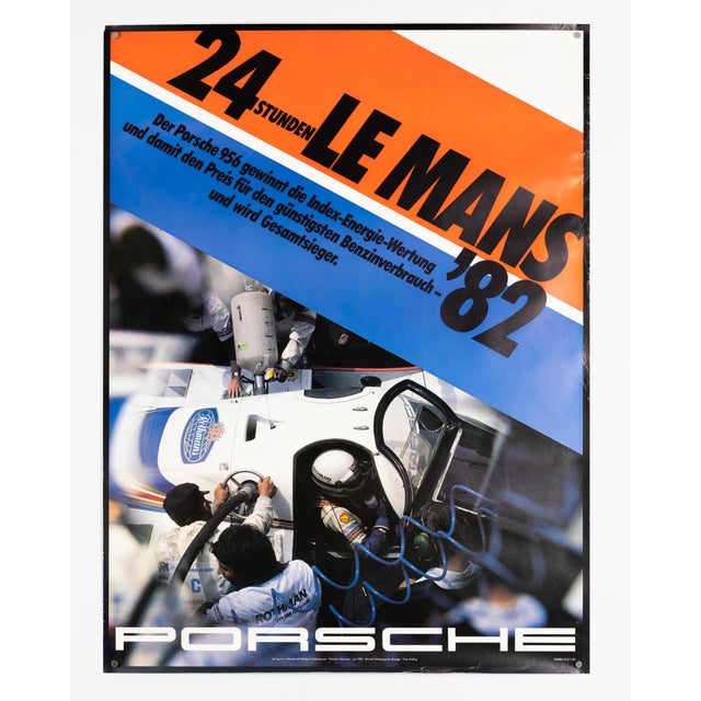 Modern 24 Hours of Le Mans 82 Motorsport Poster by Erich Strenger, 1982 For Sale - Image 3 of 9