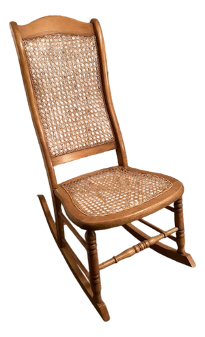 Antique Late 19th Century Petite Sewing Rocking Chair