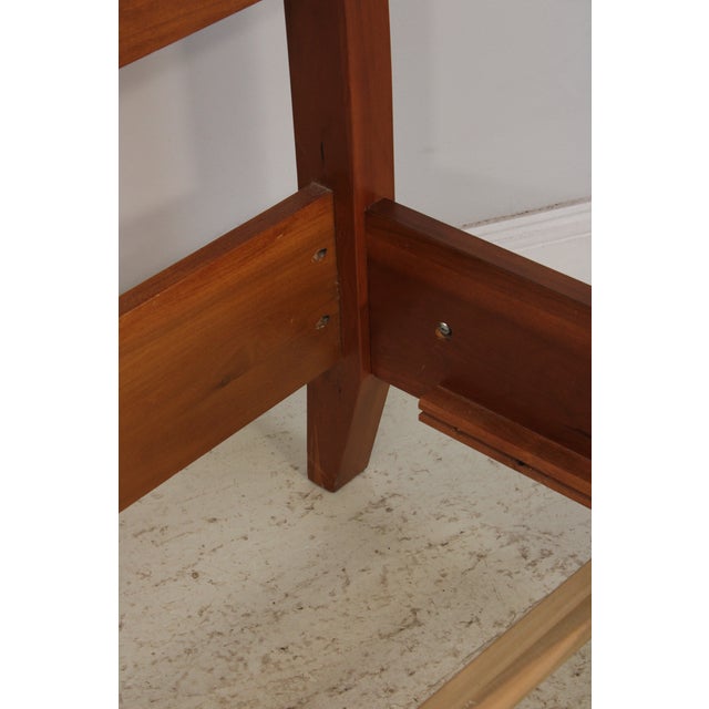Ethan Allen Avenue King Size Cherry Modern Sleigh Bed For Sale - Image 12 of 16