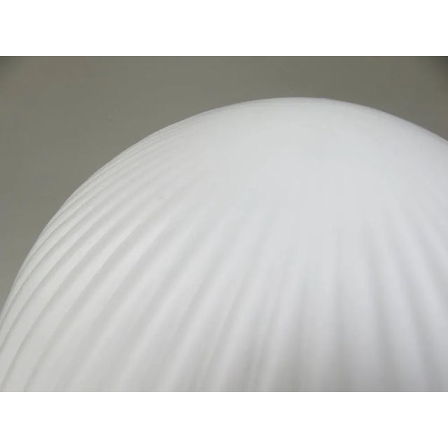 Large Brass Ceiling Lamp with Pleated Ball, 1950s For Sale - Image 17 of 18