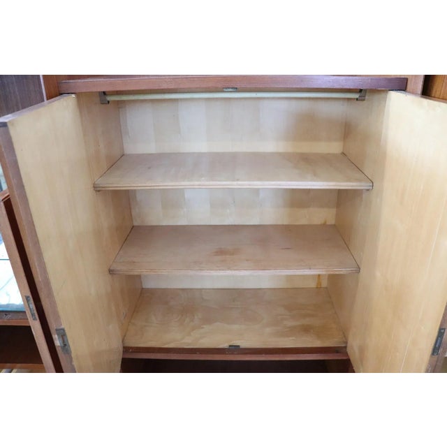 Brown Large Italian Bookcase, 1960s For Sale - Image 8 of 15