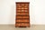 1980s Baker Furniture Historic Charleston Chippendale Carved Mahogany and Burl Wood Eleven-Drawer Highboy Dresser For Sale - Image 5 of 14